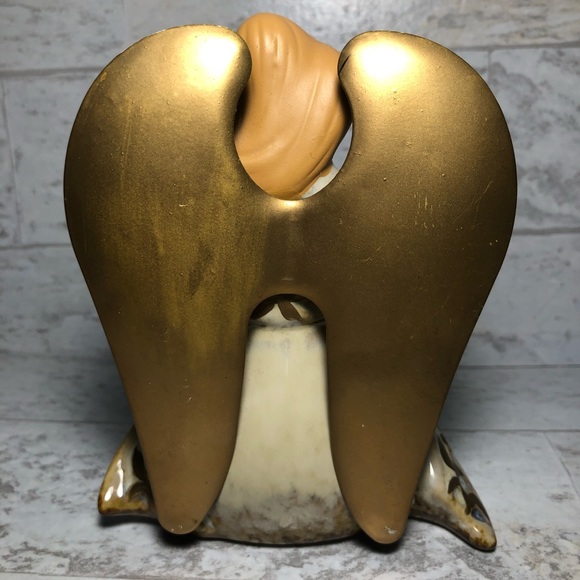 YANKEE CANDLE ANGEL TEA LIGHT/CANDLE HOLDER W/DOVE - Picture 3 of 7